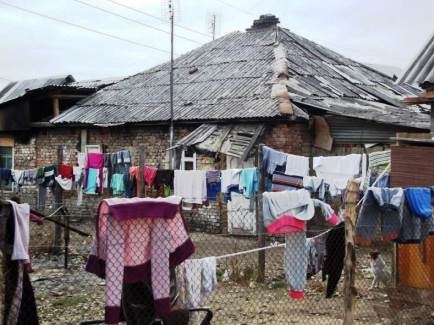Roma kamp in Oekraïne